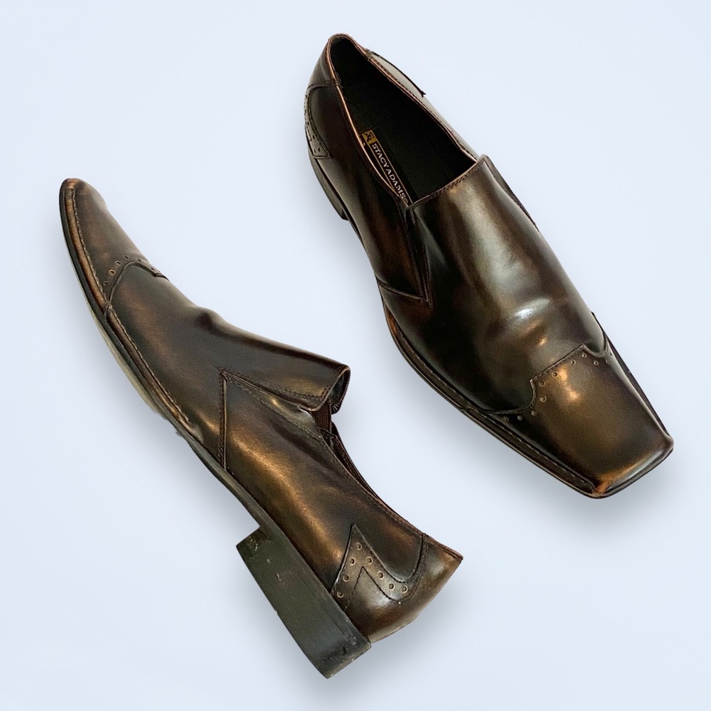 Stacy Adams Brown Leather Loafers